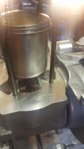 Piston on and studs in