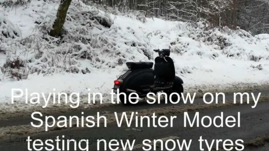 lambretta Winter Model in the snow lambretta Winter Model in the snow